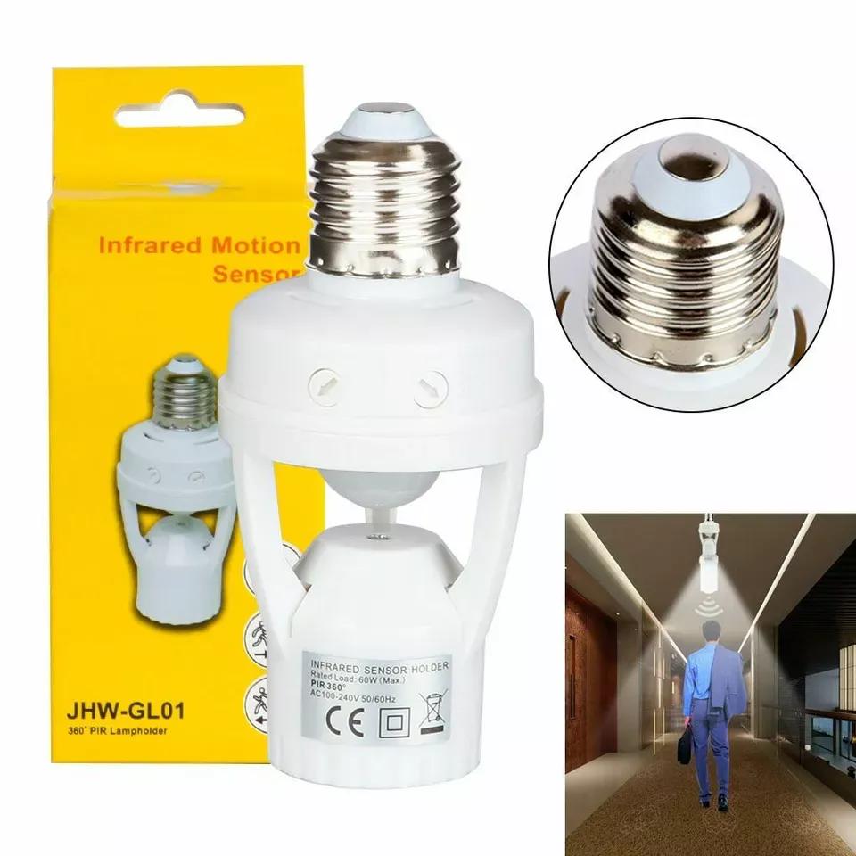 Infrared Motion Sensor Bulb Holder – E27 | Smart Home Gadget Pakistan | SBZONE | Image 2