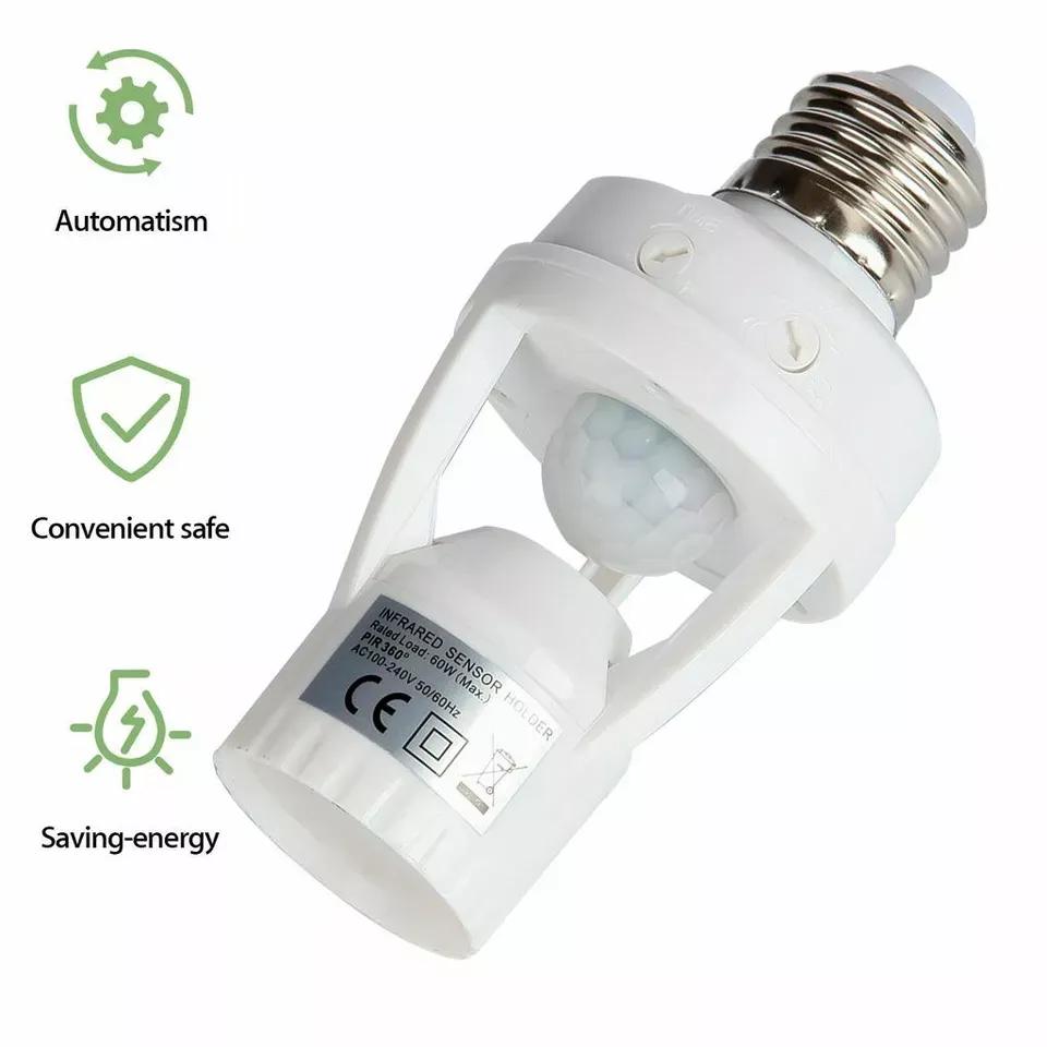 Infrared Motion Sensor Bulb Holder – E27 | Smart Home Gadget Pakistan | SBZONE | Image 3