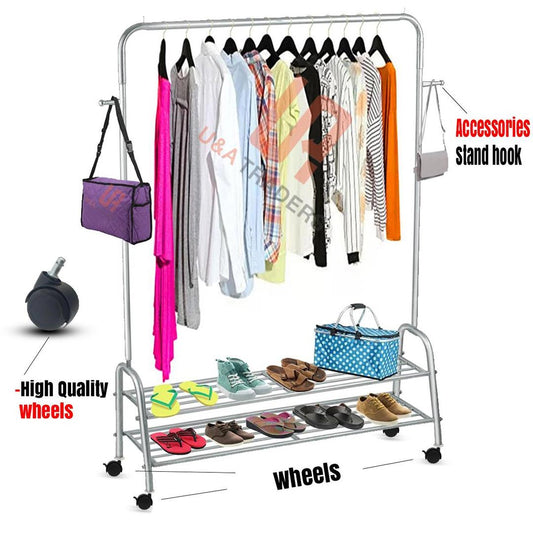 Multi-Level Clothes & Laundry Wardrobe Organizer – Black - product image 1