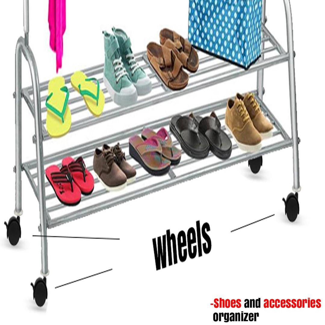 Multi-Level Clothes & Laundry Wardrobe Organizer – Black - product image 3