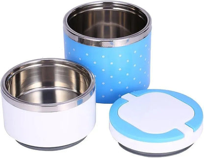 2-Layer Leak-Resistant Lunch Box – Blue | Food Storage Pakistan | SBZONE | Image 4