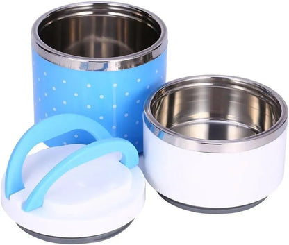 2-Layer Leak-Resistant Lunch Box – Blue | Food Storage Pakistan | SBZONE | Image 5