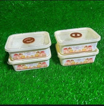 4-Piece Fancy Stackable Food Storage Boxes | Food Storage Pakistan | SBZONE | Image 2