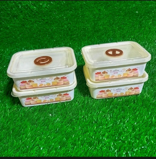 4-Piece Fancy Stackable Food Storage Boxes | Food Storage Pakistan | SBZONE | Image 2