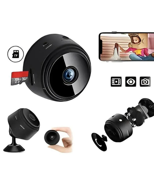 Mini 360° Home Security Camera – Black | Smart Home Gadget Pakistan | SBZONE | Image 1