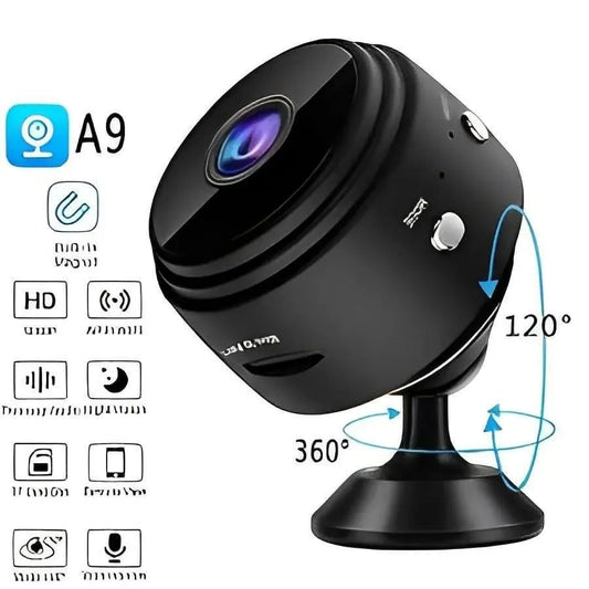 Mini 360° Home Security Camera – Black | Smart Home Gadget Pakistan | SBZONE | Image 2