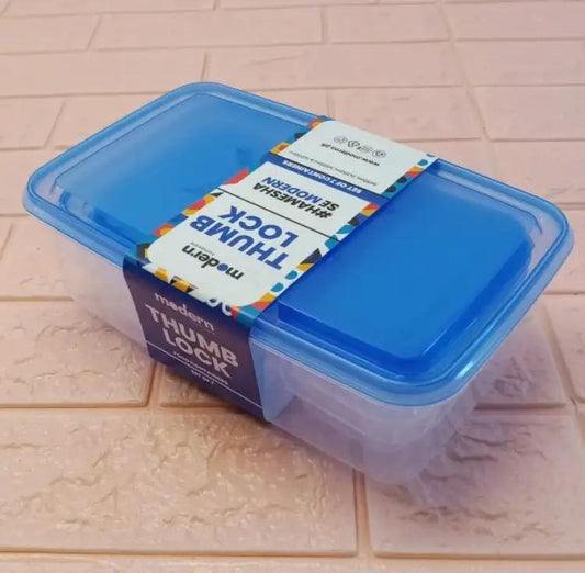 7-Piece Airtight Thumb-Lock Food Container Set | Food Storage Pakistan | SBZONE | Image 1