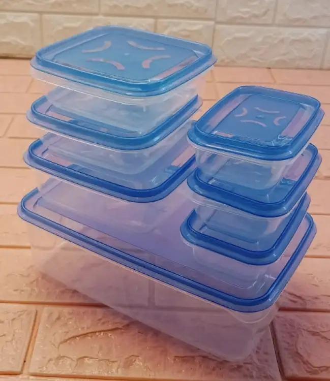 7-Piece Airtight Thumb-Lock Food Container Set | Food Storage Pakistan | SBZONE | Image 4