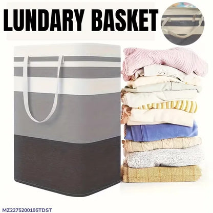 Foldable Laundry Basket 20×12 Inches – Multicolor - product image 1