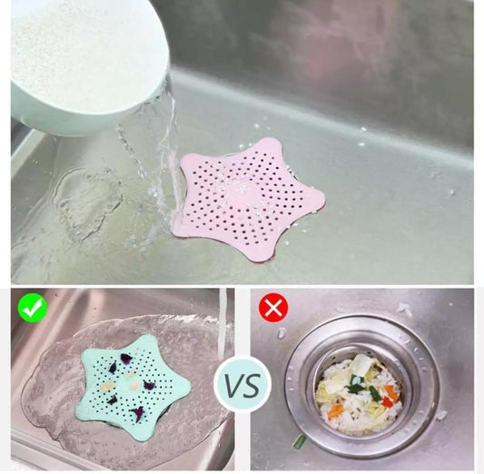 Star-Shaped Silicone Sink Drain Strainer - product image 1