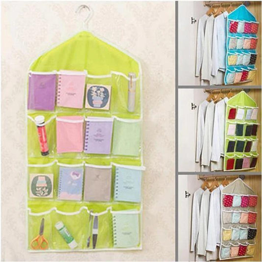 16-Pocket Hanging Laundry & Wardrobe Organizer - product image 1