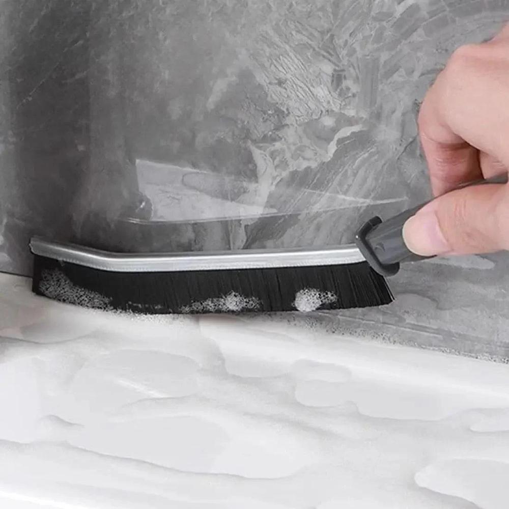 Compact Multi-Purpose Cleaning Brush for Home & Car – Grey - product image 1