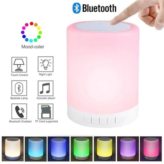 Touch-Control Night Lamp with Bluetooth Speaker | Smart Home Gadget Pakistan | SBZONE | Image 1