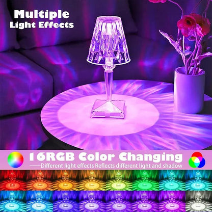 Rechargeable Crystal Table Lamp with Touch & Remote | Smart Home Gadget Pakistan | SBZONE | Image 3