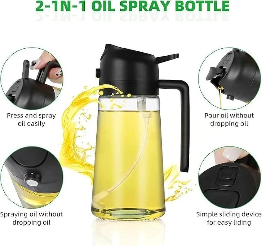 Premium Glass Oil Spray Bottle with Nozzle | Food Storage Pakistan | SBZONE | Image 2