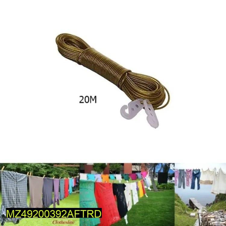Twenty-metre PVC-coated laundry rope