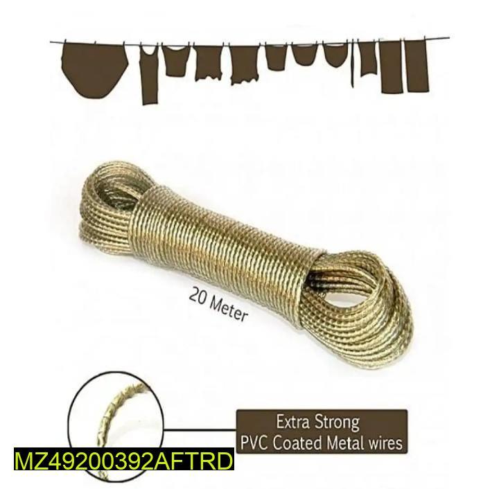 Twenty-metre hanging clothes rope