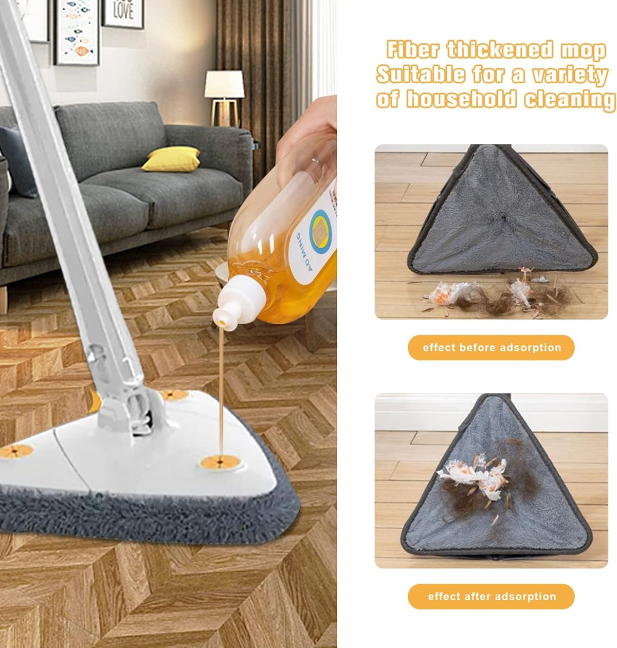 Royal's Triangle Shaped Microfiber Mop - product image 3