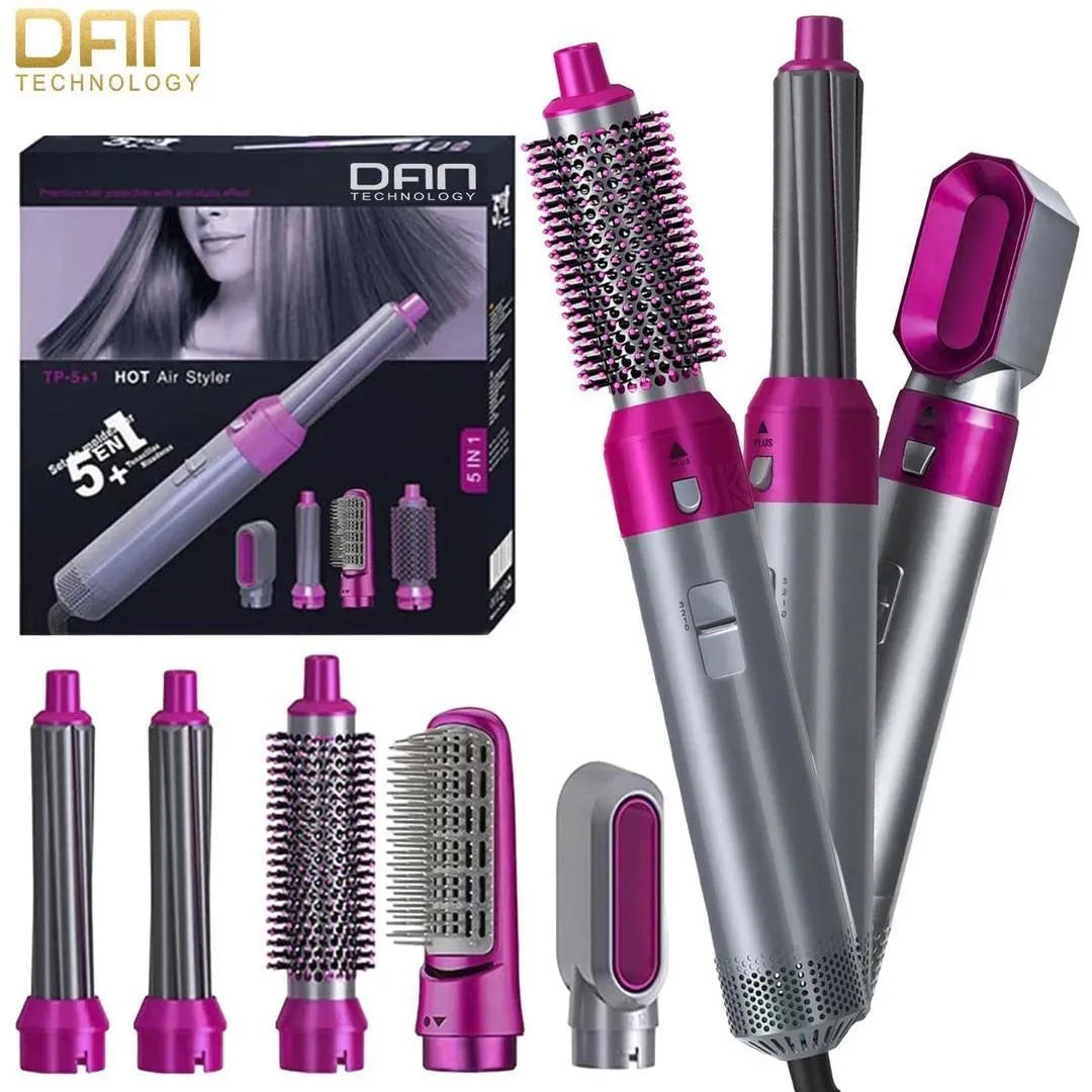 5-in-1 Hair Styler with Curler, Straightener, Brush & Dryer | SBZONE Pakistan | Image 1