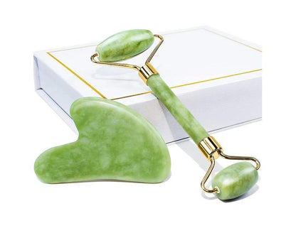 Jade Roller & Gua Sha Facial Massage Set | SBZONE Pakistan | Image 3