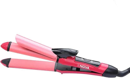 Nova 2-in-1 Hair Straightener & Curler – Pink | SBZONE Pakistan | Image 4
