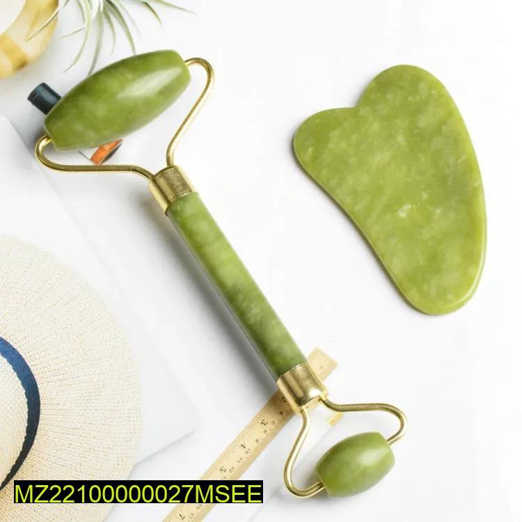 Jade Roller & Gua Sha Facial Massage Set | SBZONE Pakistan | Image 4