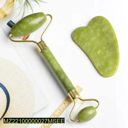 Jade Roller & Gua Sha Facial Massage Set | SBZONE Pakistan | Image 4