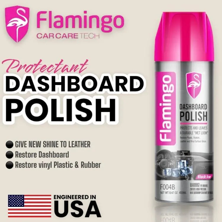 Flamingo Car Dashboard Polish & Interior Protectant – 450ml - product image 2