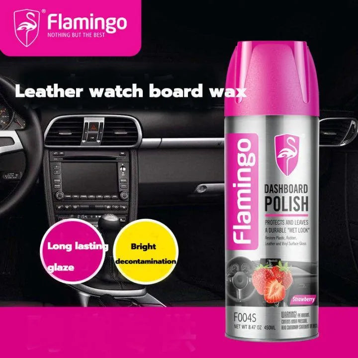 Flamingo Car Dashboard Polish & Interior Protectant – 450ml - product image 4