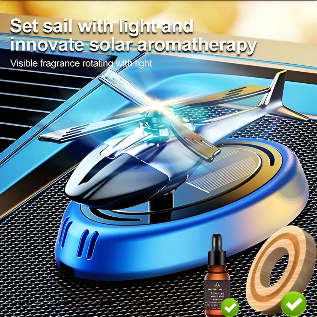 Solar Rotating Car Air Freshener – Dashboard Aroma Diffuser - product image 2