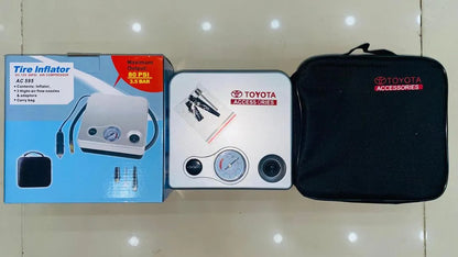 12V Portable Electric Tire Inflator with Pressure Gauge - product image 1