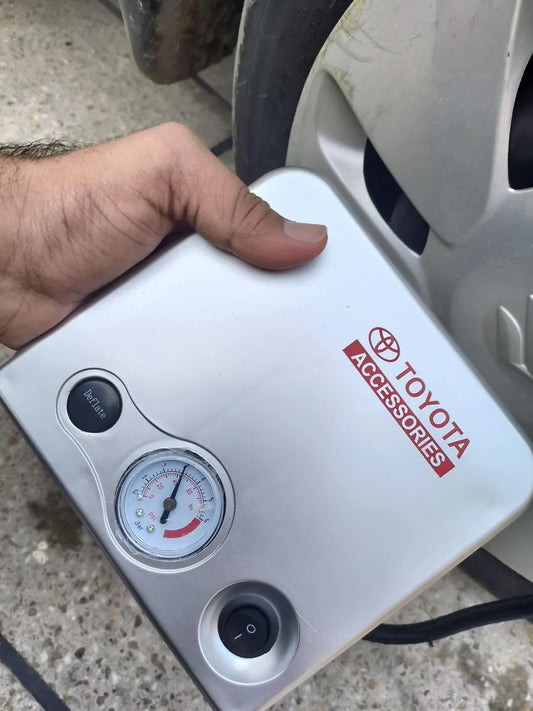 12V Portable Electric Tire Inflator with Pressure Gauge - product image 2