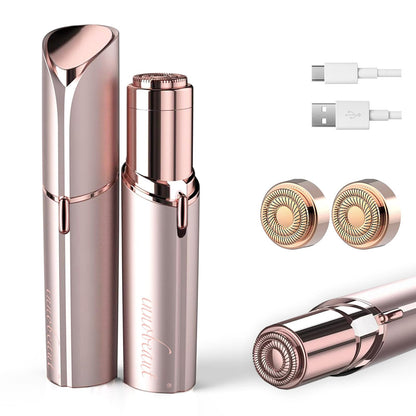 Facial trimmer with interchangeable grooming heads