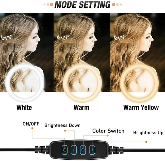 26cm LED Ring Light with Metal Tripod Stand - product image 2