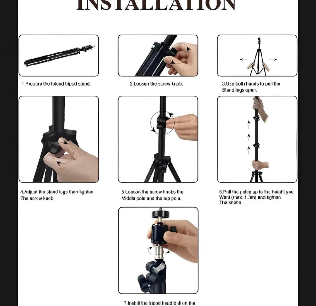26cm LED Ring Light with Metal Tripod Stand - product image 3