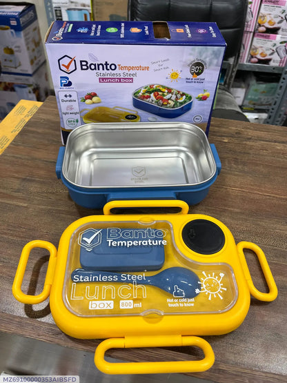 stainless steel lunch box with digital temperature display