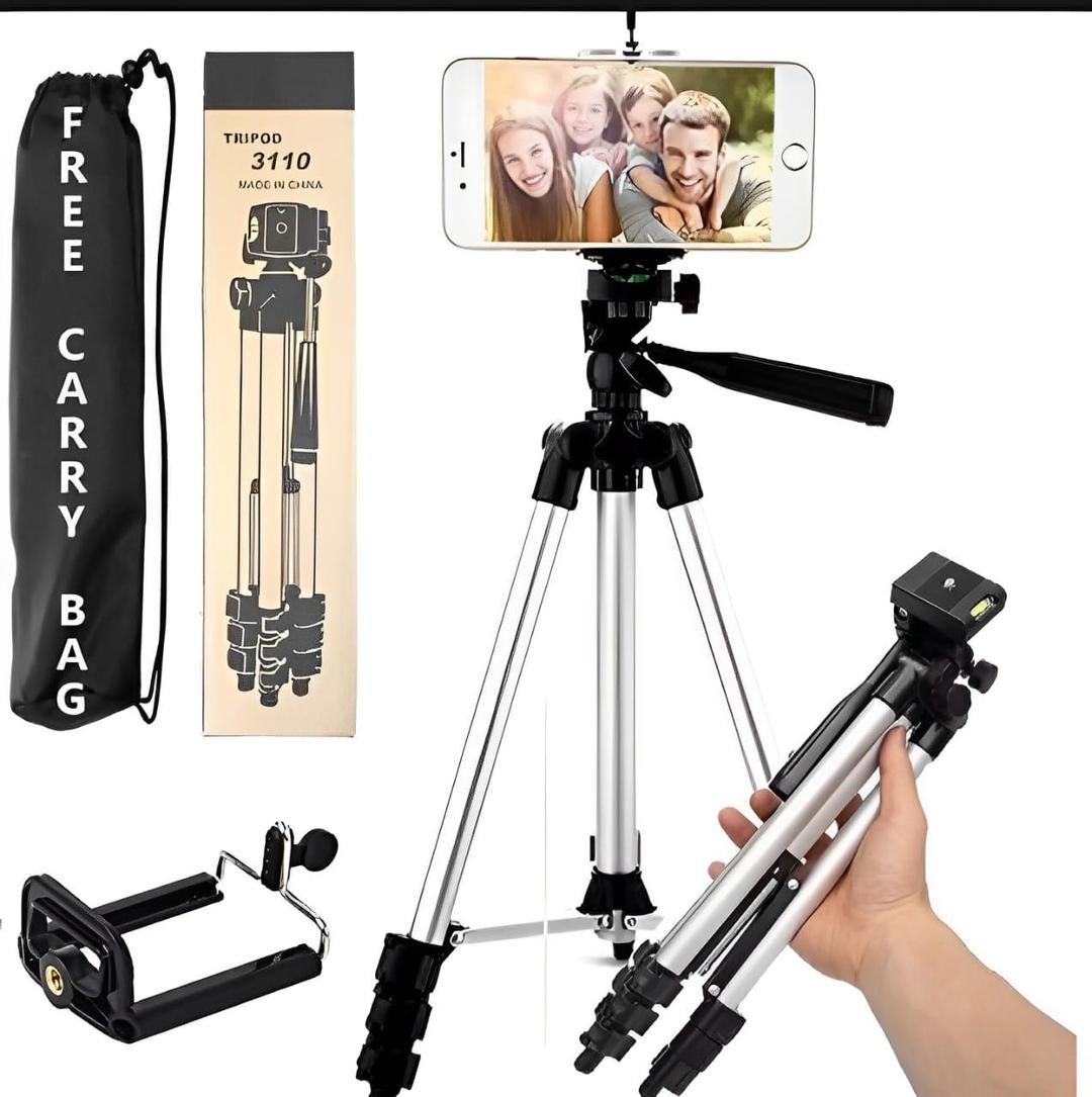 3.5ft Adjustable Mobile & Camera Tripod with Carry Bag - product image 1