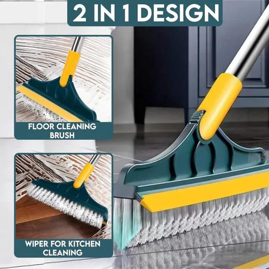 Long-handle tile scrubber detail