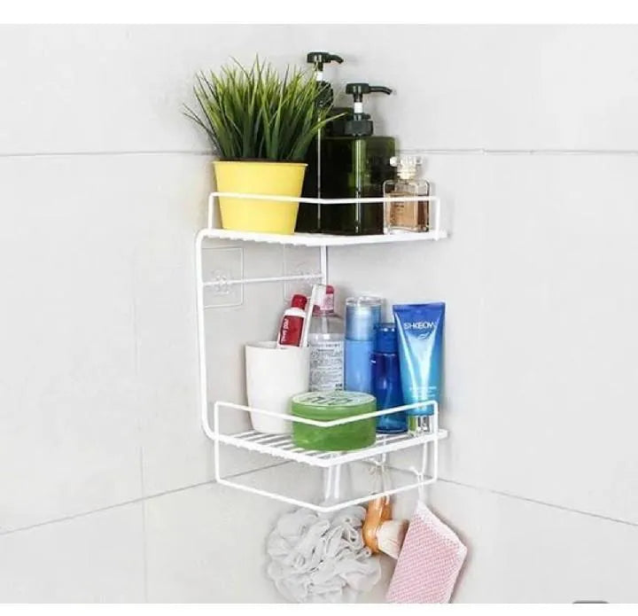 Stainless steel bathroom shelf for small spaces