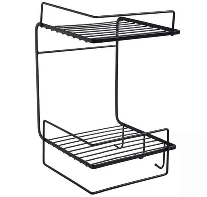 Small-space bathroom storage shelf