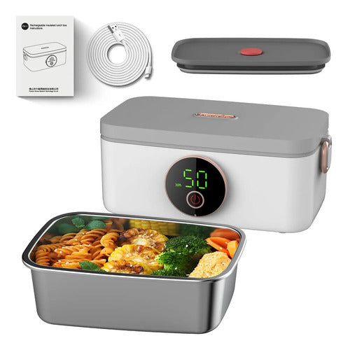 Stainless-Steel Lunch Box with Digital Temperature Display - additional product view 3