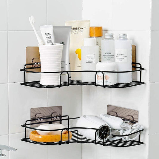 Corner shelf organizer detail